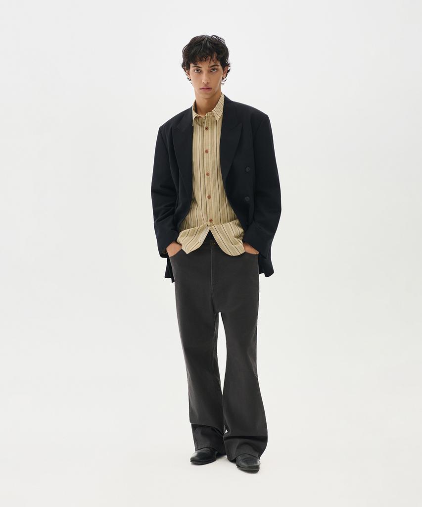 Tradclub Core Double-Breasted Over-Casual Setup Suit Blazer (Black)