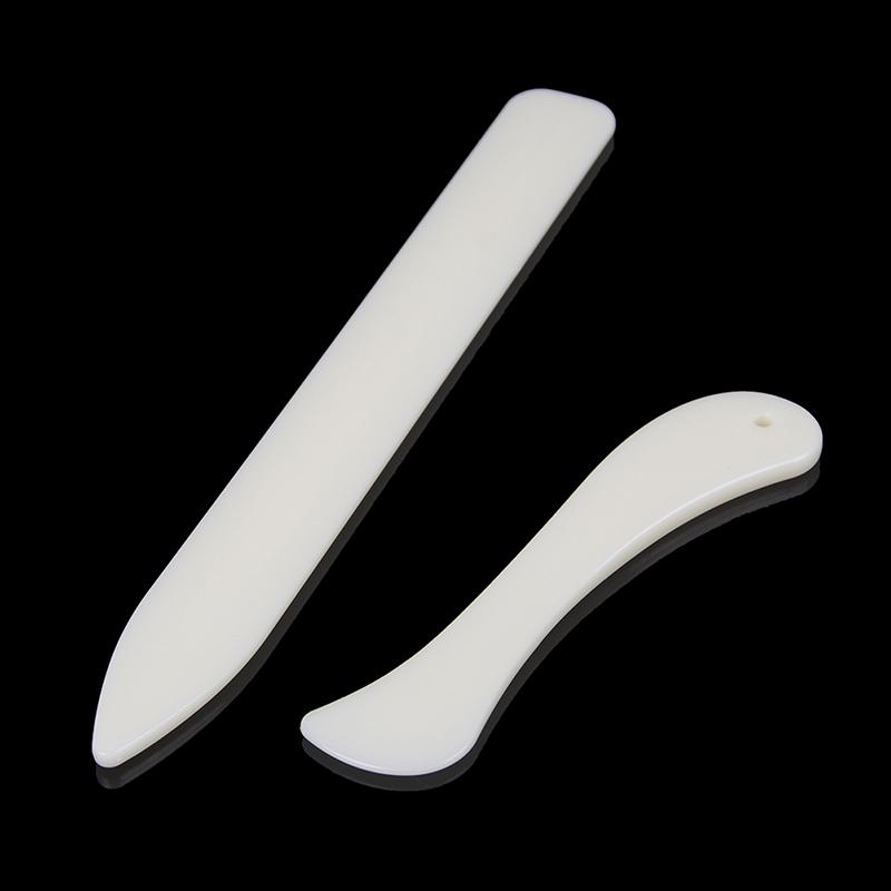 2Pcs/Set Diy Bone Handmade Leather Craft Edge Trimming Tool For Working Cutting