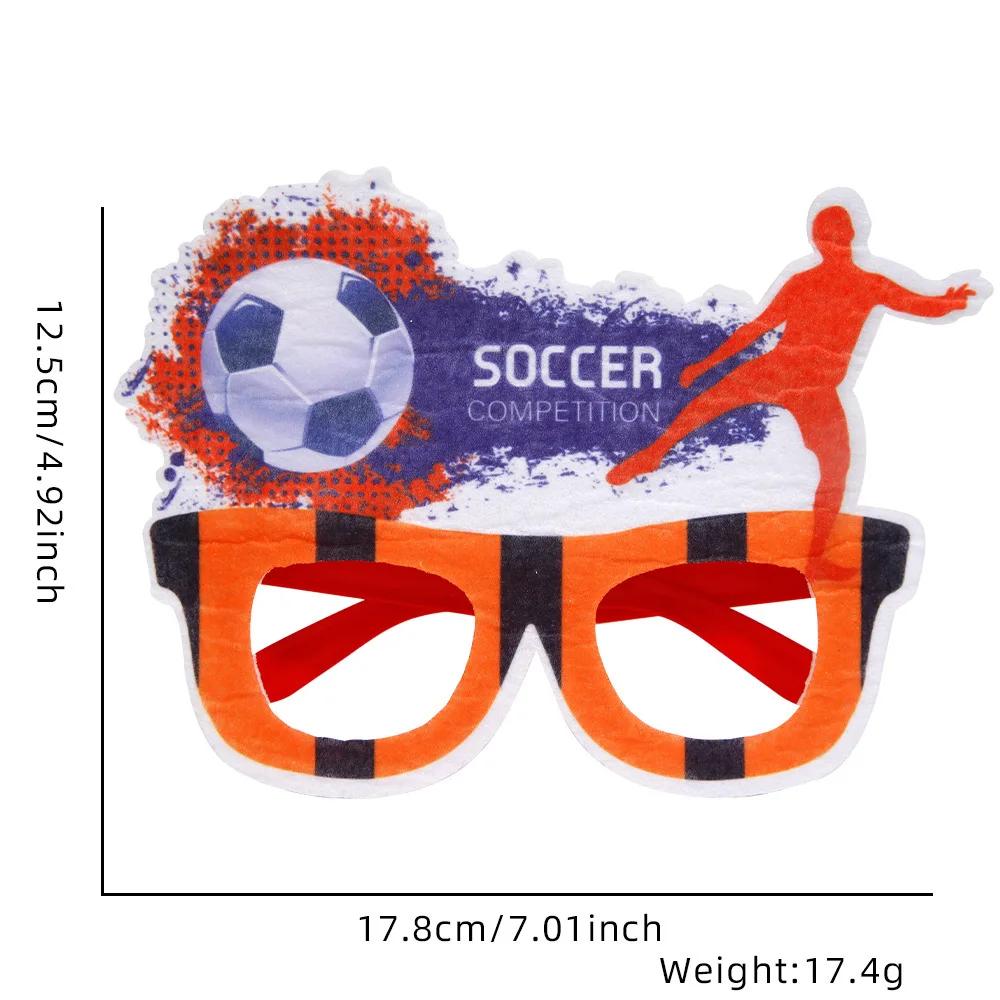 Football Eyeglasses Soccer Tournament Sports Party Favor Decorations Frame Eyeglasses Props for Football Carnival Celebrations
