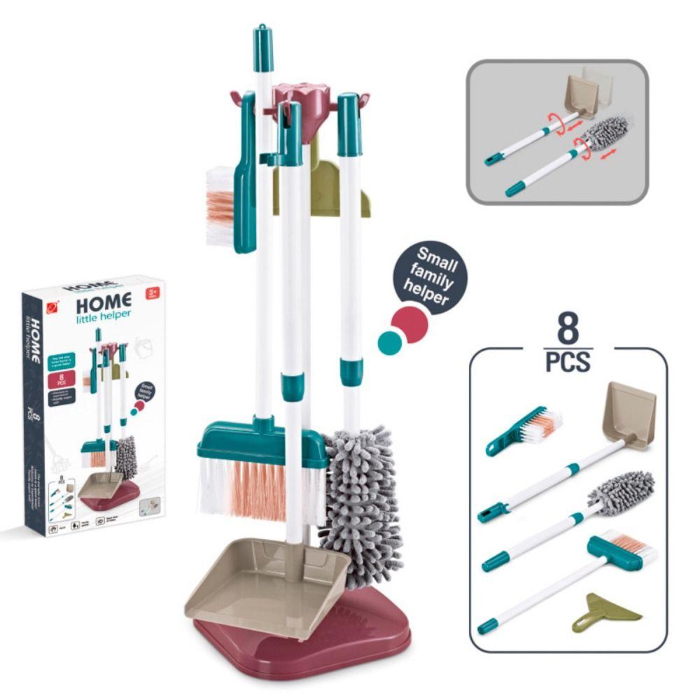 5/8/18/23Pcs Multicolor Cleaning Toy Set Plastic Electric Vacuum Pretend House Play Cleaning Tool Dustpan Set