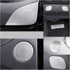 Compatible with Tesla Model Y 2021 2022 Interior Trim Car Audio Speaker Cover Sticker Door Loudspeaker Cover Under Seat Outlet Vent Trim (Color :