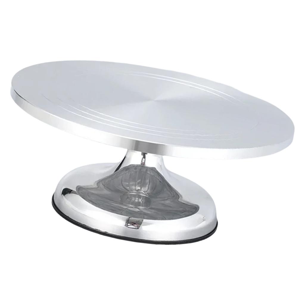 Drehbarer Kuchenständer aus Aluminiumlegierung für Dekoration und zum Drehen von Gebäck und Cupcakes Backzubehör