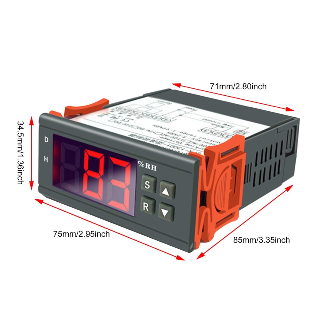 ZFX 13001 Digital High Precision Humidity Controller Intelligent Humidity Control Switch Dehumidification