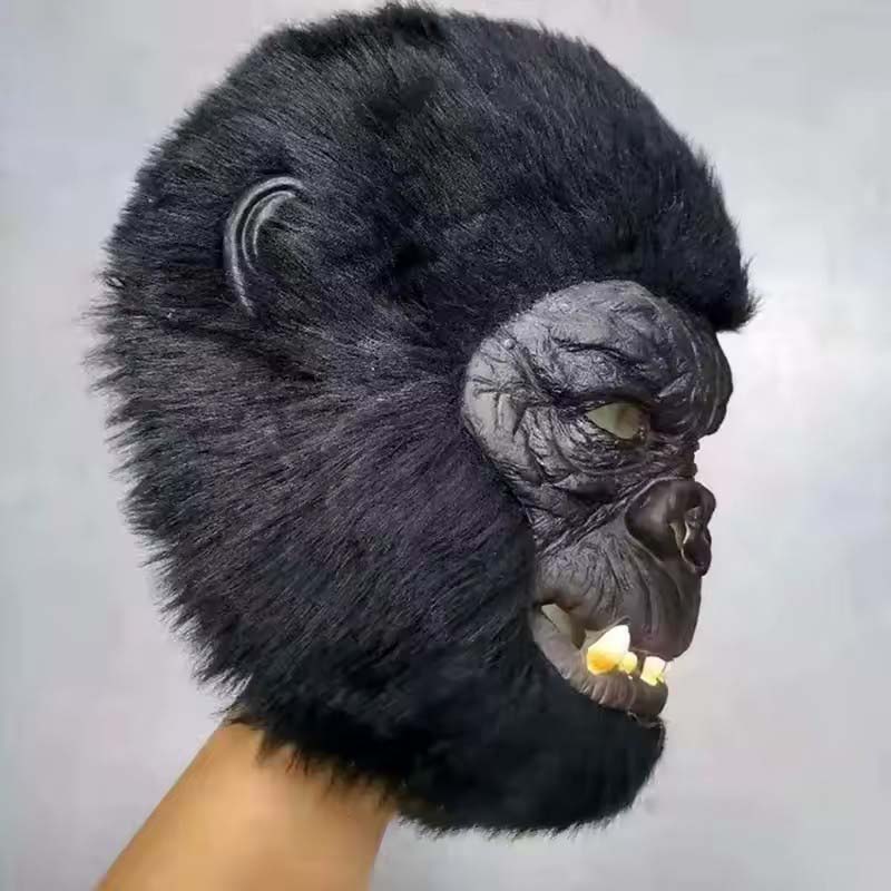 Gorilla Maske King Kong Schimpanse Cosplay Kostüm Affenmaske Tiere Latexmasken Horror Kopfbedeckung Maske für Erwachsene