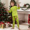 Print Cute Family Set Pajamas, Home Clothes, Family Set Long Sleeve Top Pants Set