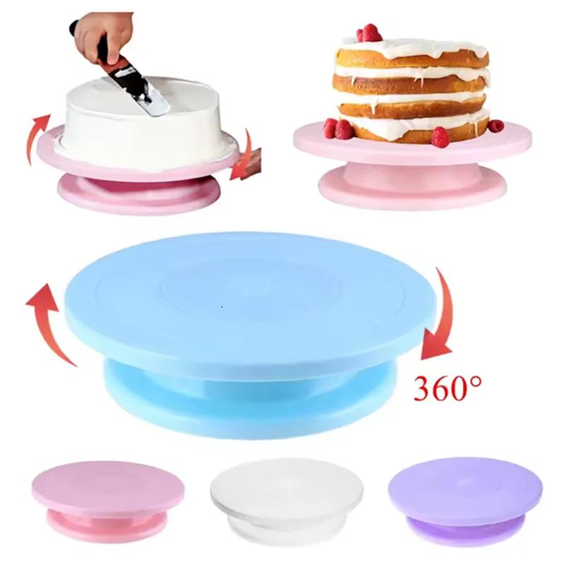 1pc Rotating Wheel, Carving Wheel Rotating Cake Wheel, Lightweight White Painting Wheel, Used for Painting Wheel, Cake Decoratio