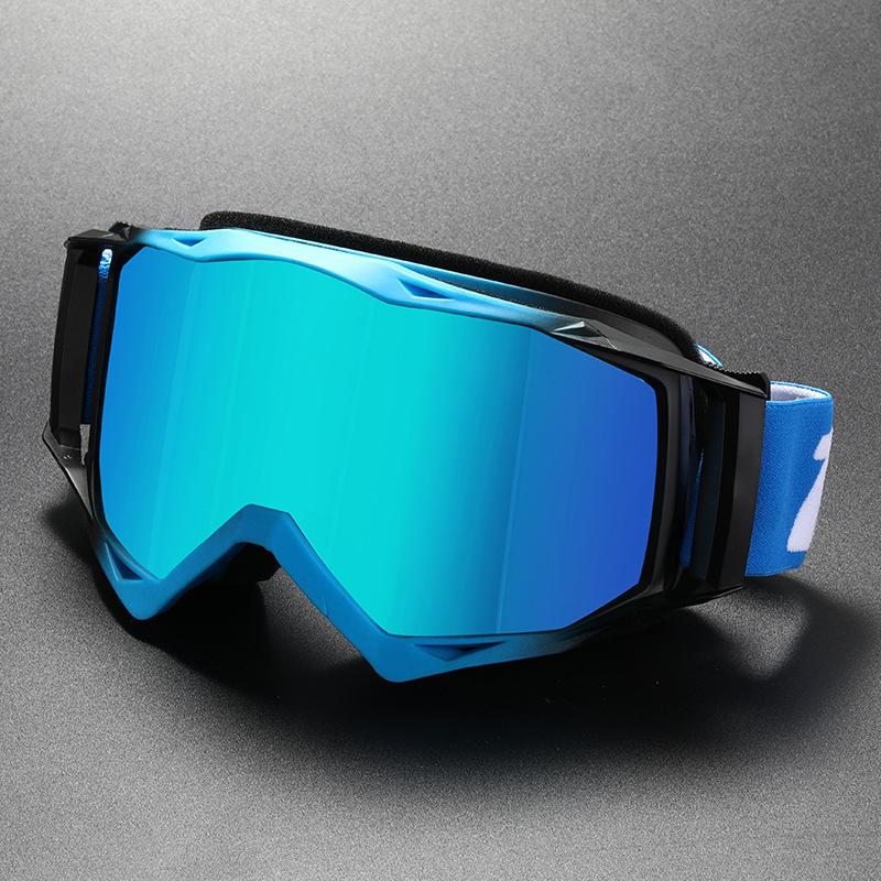 New off-road true film anti-fog riding eye protection glasses, downhill skiing mountain bike helmet eye protection sliding