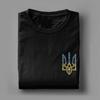 Vintage Ukraine Coat Of Arms Emblem TShirt Unisex Crewneck Cotton T Shirts Short Sleeve Tee Shirt 4XL 5XL 6XL Clothes