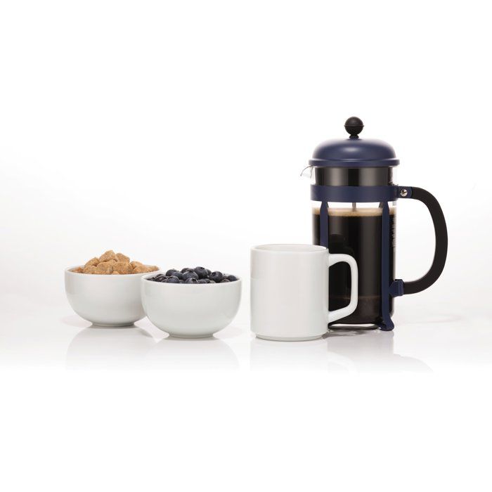 Cafetiere a piston - BODUM - Chambord - 8 tasses - 1 l - Verseuse SAN - Armature plastique