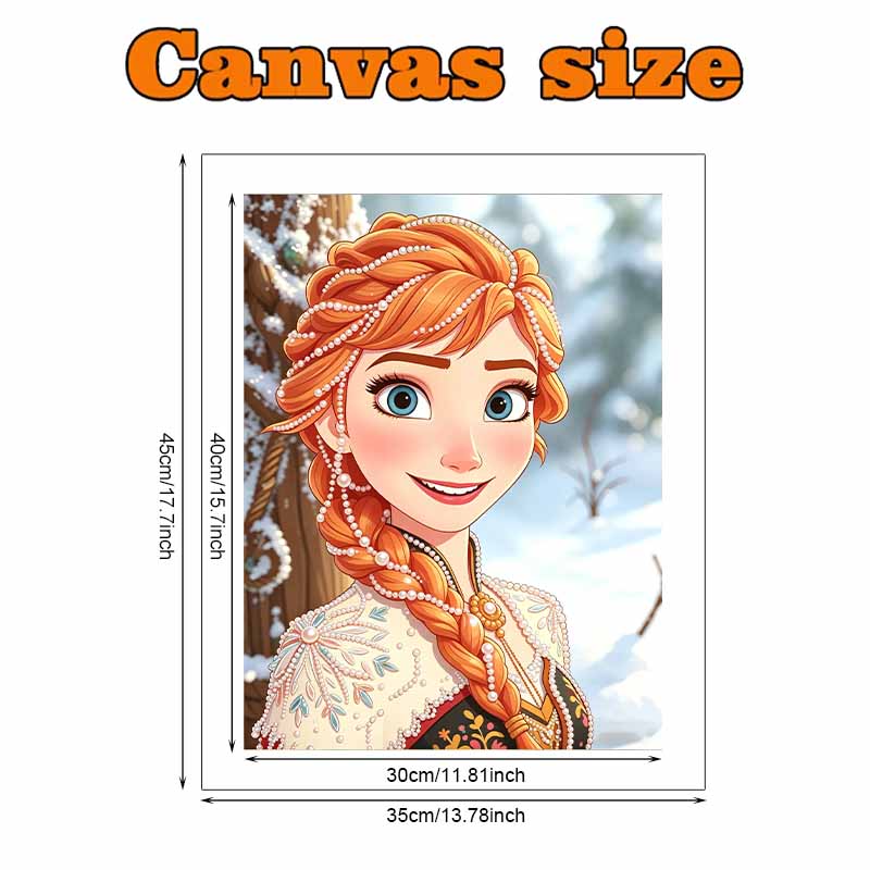 Disney Pearl Painting Frozen Anna DIY Pearl Painting Gem Art Pearl Dot Painting Picture Crafts Adult Beginner Gifts Home Decor
