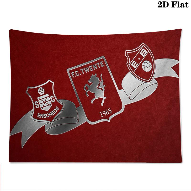 FC Twente Art Wall tapestry, aesthetic printed fabric blanket, suitable for bedroom, living room, and home decor.