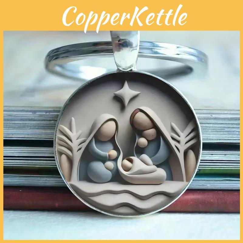 European Keyring Modern Key Holder With Silver Finish For Universal Key Storage