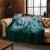Sea Wave Beach Reef Nature Scenery Flannel Blanket Soft Warm Throw Blanket for Bedroom Living Room Bed Travel Camping Picnic Kid