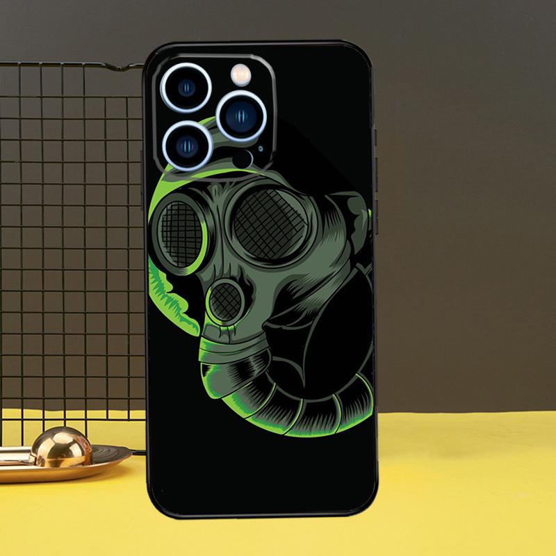 

Чехол для телефона с изображением противогаза для iPhone 13 12 14 11 16 15 Pro Max Plus Mini 7 8 X XR XS Max iPhone 15Pro MAX