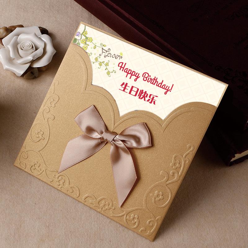 High-End Business Greeting Card for Employee Birthdays & Festival Celebrations Pink Thank You In Stock