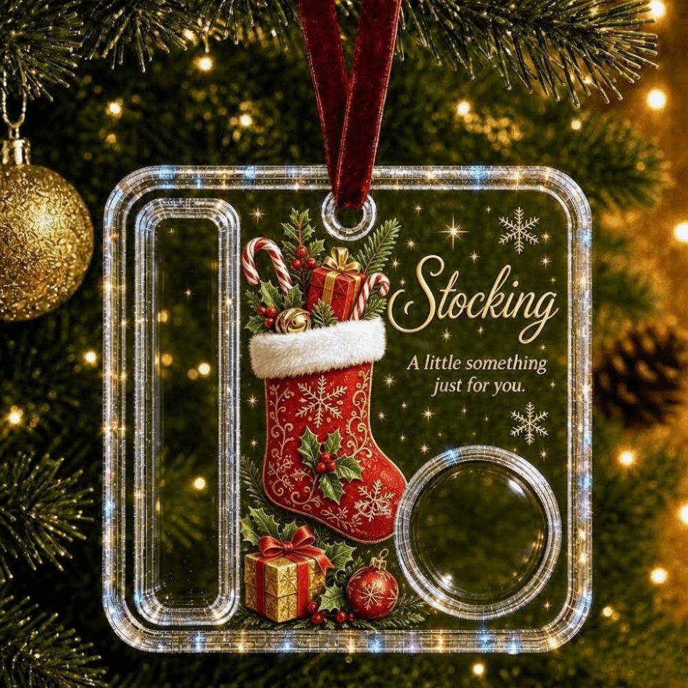 50pcs Nutcracker Design Acrylic Cash Ornament Portable Size Xmas Candy Storage Hanging Kids Gifts