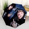 Sam and Colby Print Automatic Umbrella, 8 Rib Iron Frame, Plastic Handle, Suitable for Outdoor Travel &Daily , Ideal Gift