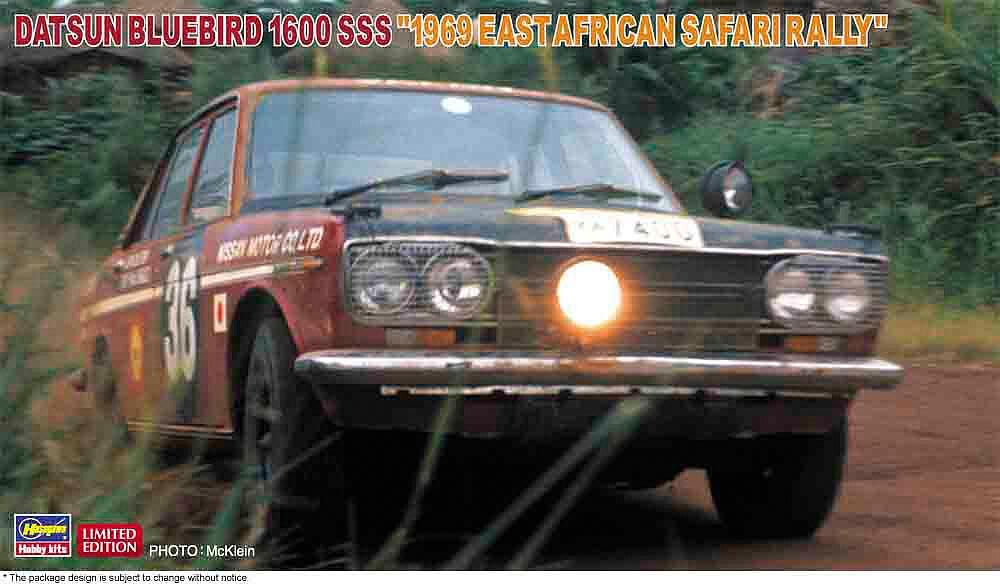 

Hasegawa Datsun Bluebird 1600 SSS 1969 Safari Rally Plastic Model Kit 20583 1/24