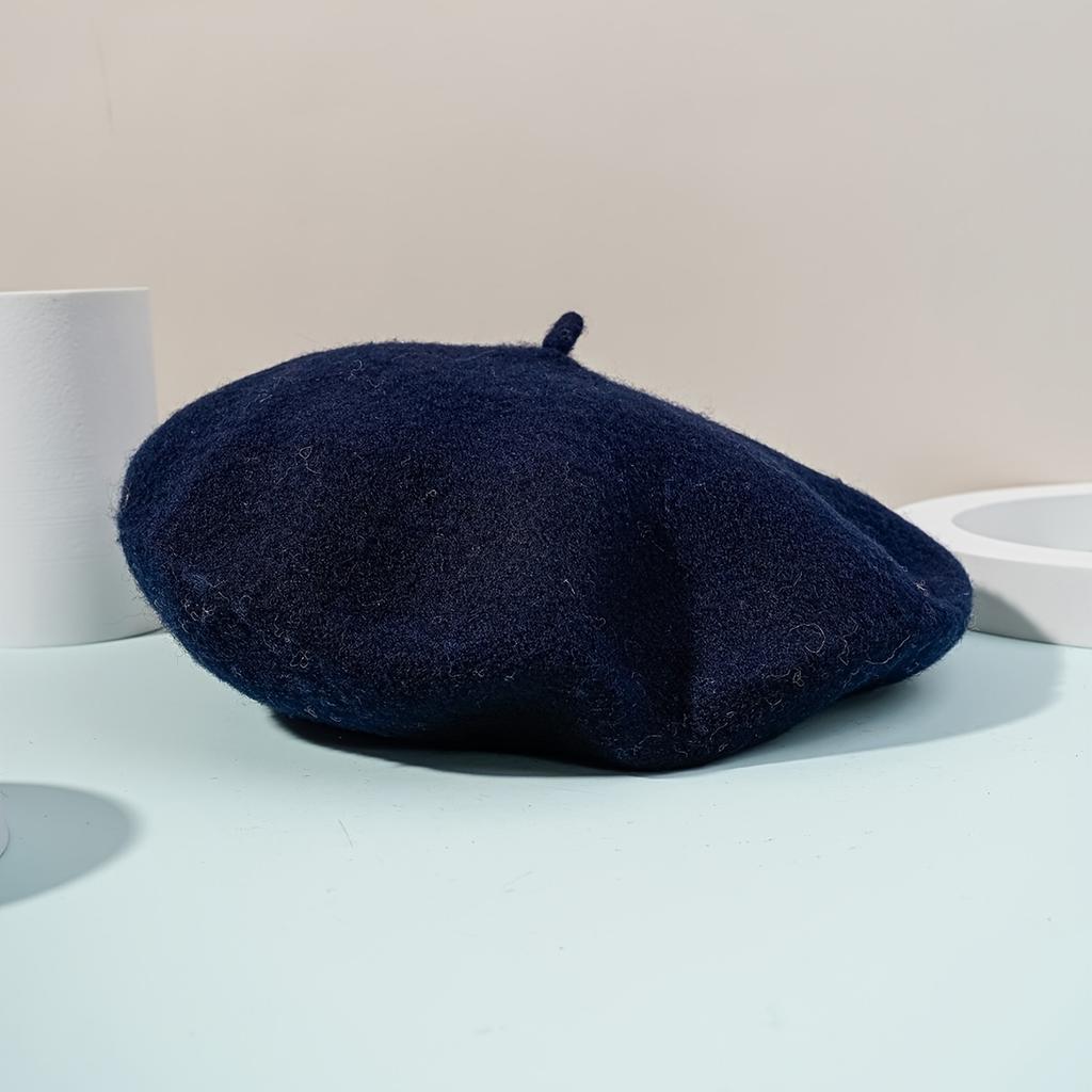 Simple Solid Beret Pure Color Unisex Beret Hat Men and Women New Year Presents Christmas Valentine's Gift for Her