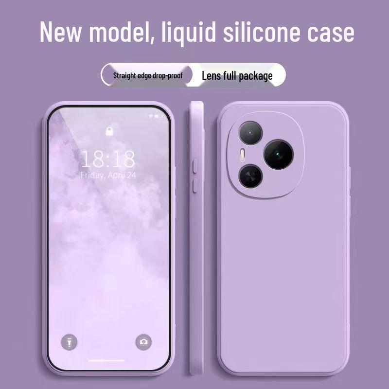 Honor Power Liquid Full-Cover Soft Case: Solid Color, Anti-Drop, New Model