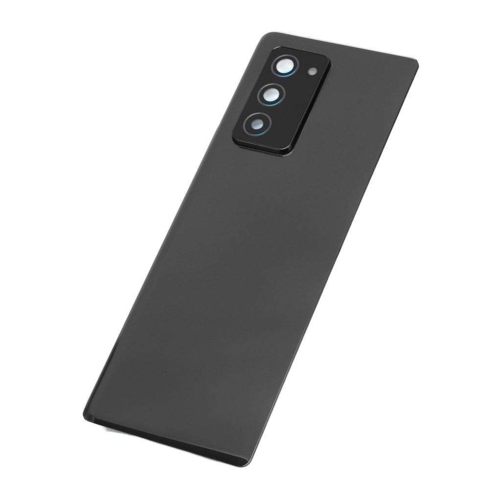 Back Glass Cover Housing Door for Galaxy Z Fold 2 5G F916 with Pre Installed Camera Lens Tape Repair Tools Black