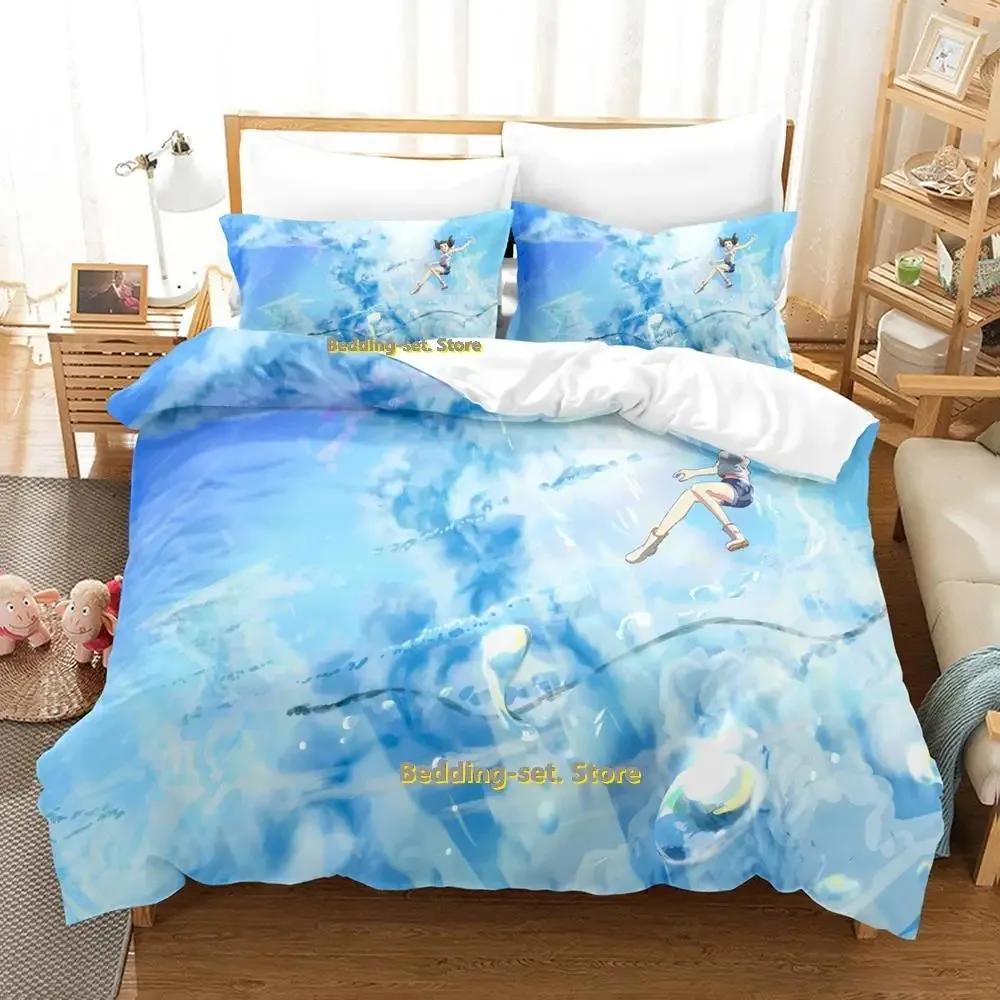 New Weathering With You Bedding Set Single Twin Full Queen King Size Bed Set Adult Kid Bedroom Duvetcover Sets Anime Bed