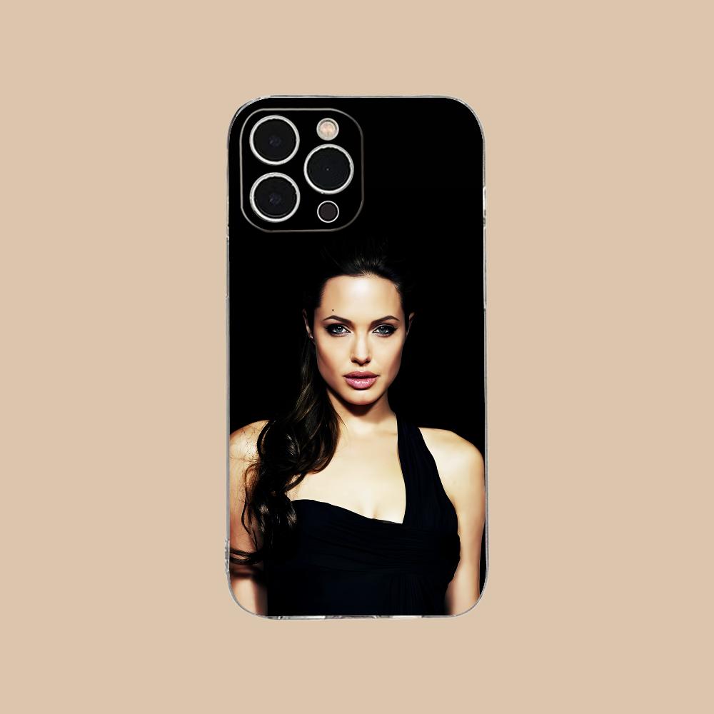 Angel Jolie Mobile Cell Phone Case for iPhone 17 16 15 14 13 12 11 X XR XS Air Pro Max Plus Mini Clear Colorful Cover Luxury
