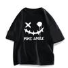 100% Cotton Summer T-shirt Trend Thin Color Breathable Casual Gothic Punk Style Harajuku Streetwear Oversize Gym Clothing