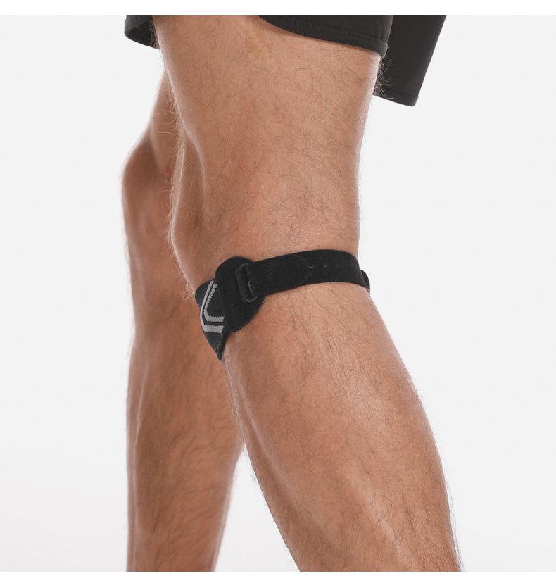 Cinturino di Supporto Rotuleo Traspirante Antiscivolo con Assorbimento degli Urti per la Protezione del Ginocchio nella Corsa e nel Fitness