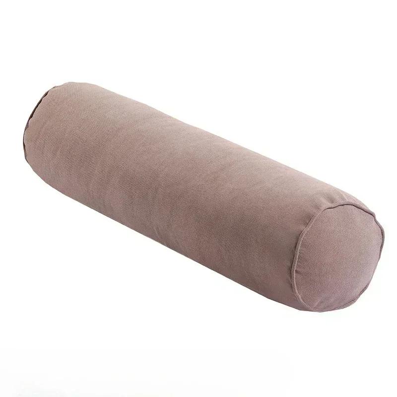 Super Soft Solid Color Cylindrical Pillow Waist Leg Pillow Adult Neck Protection Long Pillows Convenient Travel Sleeping pillows 15x40cm 1690₽