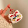 Lion Dance Plush Doll Keychain Cartoon Chinese New Year Keyring  Home Decoration