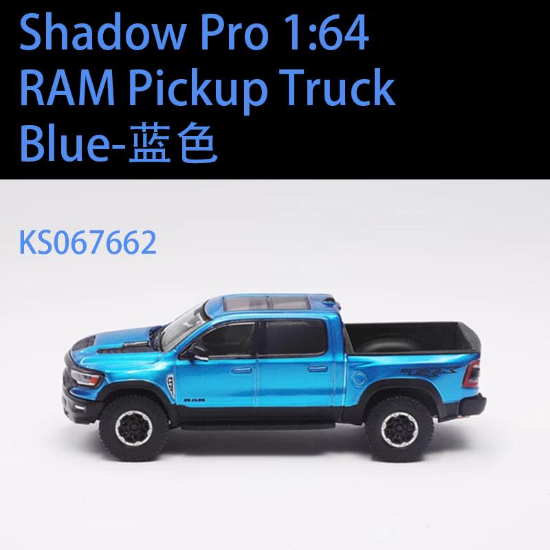 Shadow Pro 1:64 Scale RAM Pickup Truck Alloy Car Model Static Collection Decorated Holiday Gifts Toys