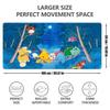 Kawaii Mouse Pad Gaming PC Accessories Pokemon Pikachu HD Gamer Cabiner Keyboard Rug Desktop Mouse Mat Carpet Rubber Mousepad
