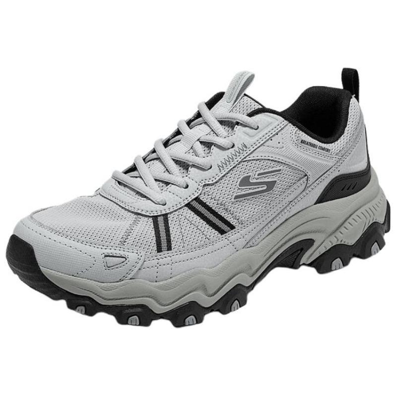 Skechers Outdoor Men Comfort Durable Spring Summer Elevated Low Top Hiking Shoes Gray Black 237830-GYBK