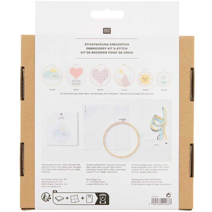 Kit broderie de naissance Nuage