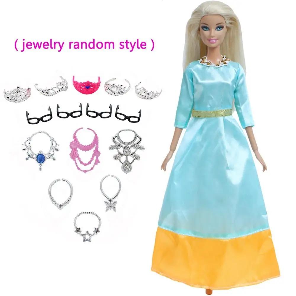 

2x Платья / Пластиковые Украшения Игрушка Сказочное Бальное Платье Мультяшная Принцесса Аксессуары Одежда для Куклы Ба Бие Игрушки для Маленькой Девочки