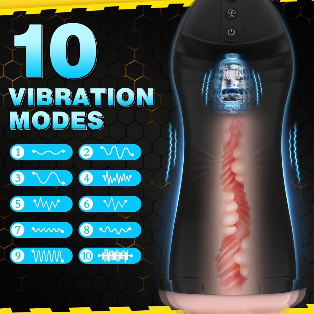 Automatic Sucking Male Masturbator Vibration Sex Toy  Pocket Vagina Pussy  Oral Sucking Masturbator Toy Adults Goods for Man
