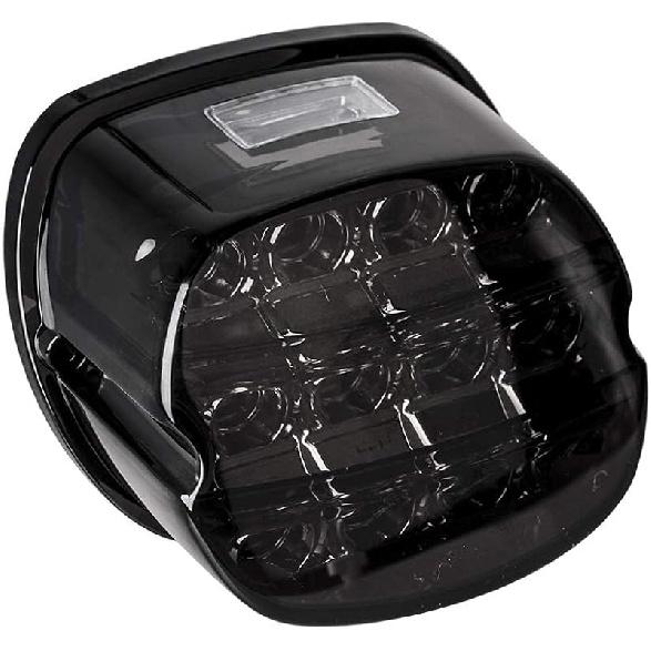 NTHREEAUTO Smoked LED Rear Tail Light Motorcycle Taillights Brake Driving Compatible With Harley Dyna Road King Electra Glide Street Bob Touring