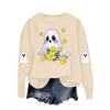 Women's Fashionable Casual Long-sleeved Halloween Printed Round-neck Top