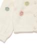Gelato Pique Kids Baby Moko Flower Cardigan PKNT254444 OWHT 120