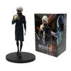 20cm Ken Kaneki Sitting Figure Tokyo Ghoul GK Replaceable Double Head Double Arms Statue with Base Anime Model Toy Deco Boy Gift