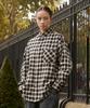 MINIMALPROJECT Oversized Saint Tartan Check Shirt Mls230 [Black]