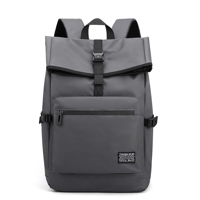 2025 Neuer Einfacher Unifarbener Herrenrucksack Lässige Reise-Umhängetasche Computer-Laptop-Rucksack Tragbare College-Studenten-Büchertasche