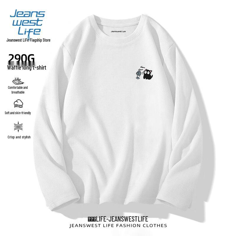 Jeanswest Life Men s Waffle Texture Long Sleeve T-Shirt L