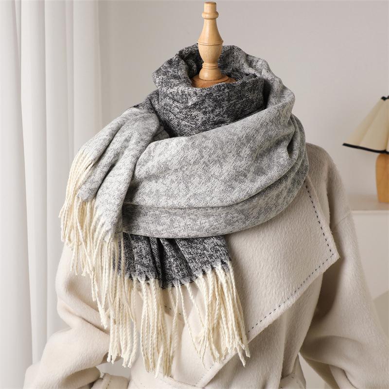 Boho Ethnic Women Winter Scarf Classic Lattice Pashmina Scarf Soft Foulard Female Cashmere Scarves Shawl Shawls Wraps Foulard