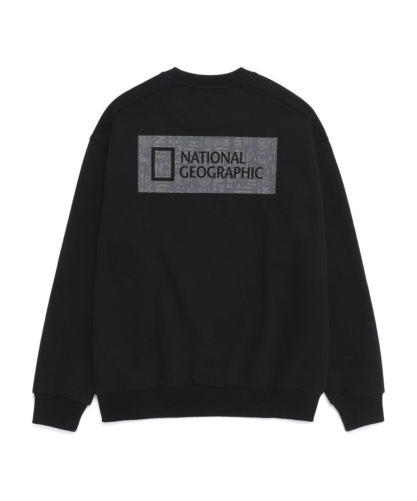 NATIONALGEOGRAPHIC N261Usw810 Bluefin Logo Semi-Overfit Sweatshirt Black