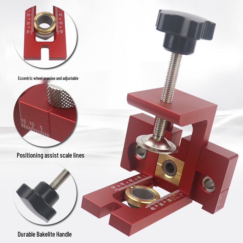 3-in-1 Hole Punching & Positioning Tool for Furniture Joints