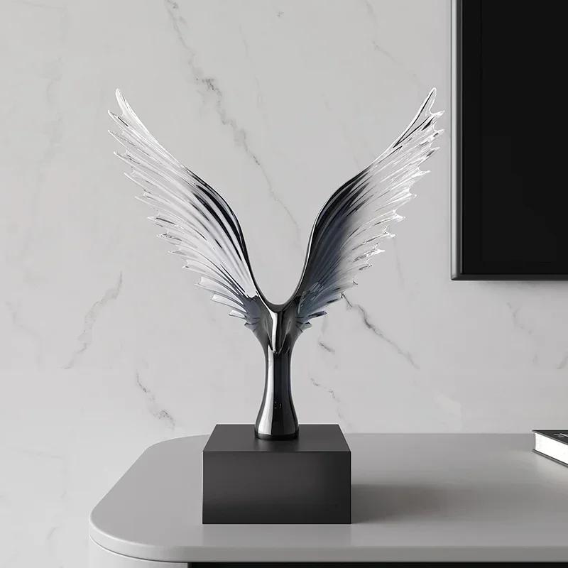 Creative Decor Sculptures Office Decoration Animal Eagle Sculpture Model Ornament Living Room Wine Cabinet Artistic Soft Decor