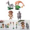 Decorate With Madagascar Movie Action Figures Character-like Dolls For Ornament Safe Pvc Material