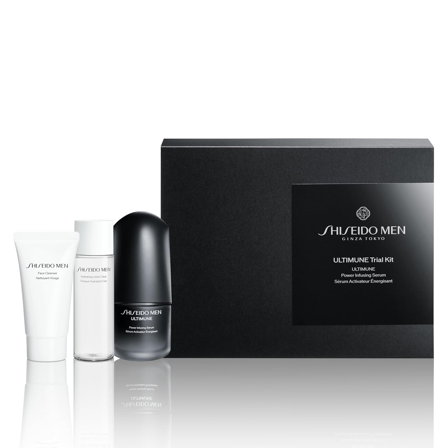Shiseido Men Set Ultimune Trial Kit S Facial Cleanser Toner Serum Mens Skincare Box Gift Present Travel